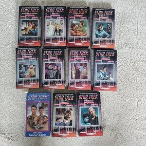 Star Trek Original TV Series Lot 11 VHS Tapes The Cage Tribbles Amok Time More